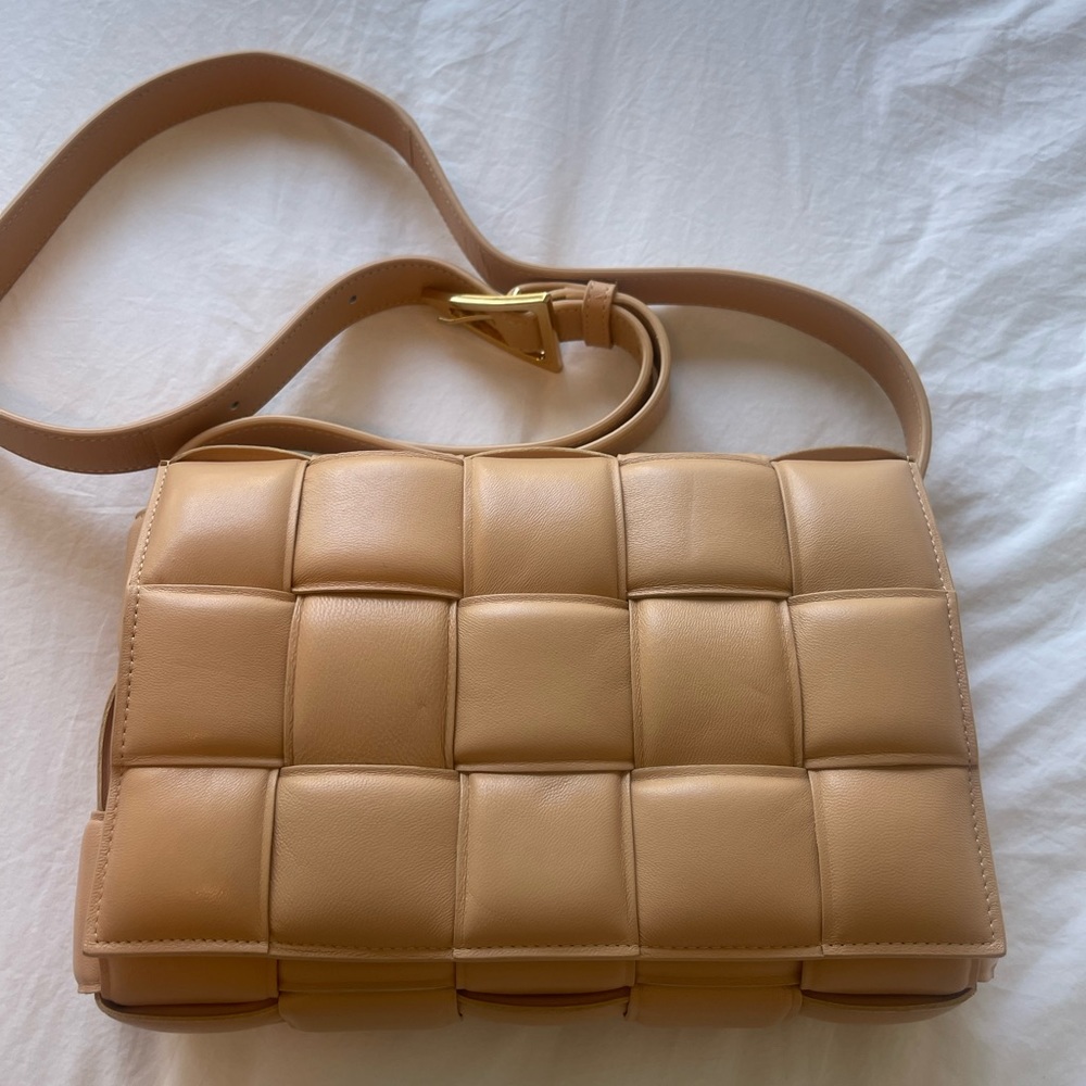 Bottega Veneta Padded Cassette Bag - Almond